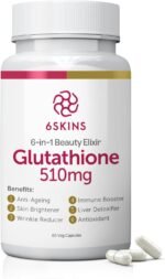 6in1 Beauty Elixir with L-Glutathione 510mg, NAC 102mg, Hyaluronic Acid 150mg Glutathione Supplement with 4X Absorption - Immune and Liver Support, Powerful Antioxidant for Skin - 60 Capsules - Image 2