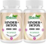 9-in-1 Binder Detox Capsules 1500mg, High Strength Gut & Liver Detox Cleanse, with Activated Charcoal, Highly Absorbable Full Body Detox, Vegan & Natural (90 Count (Pack of 2)) - Image 2