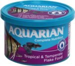 AQUARIAN Complete Nutrition, Aquarium Tropical & Temperate Fish Food Flakes, 50g Container - Image 2
