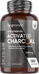 Activated Charcoal Capsules 2000mg - 180 Vegan Capsules - Activated Charcoal Supplement - Sourced from Eucalyptus and Acacia Barks - Non-GMO & Magnesium Stearate-Free - Image 2