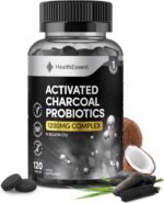 Activated Charcoal with Bio Cultures Complex Probiotics 1200mg, 16 Billion CFU Advanced Digestive Health & Gut Support with Lactobacillus Acidophilus, Detox & Balance – 120 Tablets by HealthEssent - Image 2