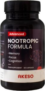 Akeso Health Advanced Nootropic Supplement - Supports Mental Focus and Cognitive Function. 12 Powerful Ingredients Including Lions Mane, Gingko, Rosemary, L-Theanine and Vitamins B6 and B12. - Image 2