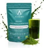 Aligma Organic Chlorella Powder 250g for Immune System Booster, Super Greens Powder, Natural Source of Vegan Protein, Minerals & Vitamins | Resealable Package - Image 2