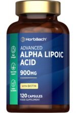Alpha Lipoic Acid 900mg | 120 High Strength ALA Capsules | Complex with 999ug of Biotin | by Horbaach - Image 2