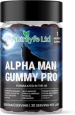Alpha Man Gummy Pro – 5000mg High Strength Energy, Stamina & Vitality Gummies for Men with Maca, Ashwagandha, Rhodiola, Ginseng & Shilajit | Vegan Food Supplement | 60 Gummies - Image 2