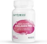 Ambrosial Marine Collagen Pro Capsules 1000 mg – Premium Collagen Supplements for Women & Men with Hyaluronic Acid, Vitamin C, Biotin, Zinc & Botanicals – UK Made, Non-GMO, 120 Tablets - Image 2