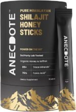 Anecdote Pure Himalayan Shilajit Honey Sticks with Organic Honey & Saffron | Boosts Stamina | Supports Immunity | 75% Fulvic Acid, 85+ Trace Minerals | No Added Sugar | 30 Sticks - Image 2