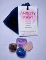 Anxiety Away Crystal Pouch | Crystals for Anxiety | Carry with You for Support on The go | A Combination of Crystals to Combat Stress and Anxiety - Image 2