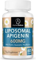 Apigenin 600mg, Optimal Dose Liposomal Apigenin Softgels for Sleep, Relaxation & Mood, Powerful Flavonoid, with Fisetin, Quercetin and Theaflavins (60 Count (Pack of 1)) - Image 2