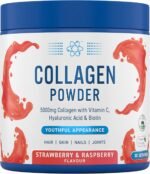 Applied Nutrition Collagen Powder - Strawberry & Raspberry Flavour - 5000mg Hydrolysed Bovine Flavoured Collagen Peptides with Vitamin C, Hyaluronic Acid & Biotin (165g - 30 Servings) - Image 2