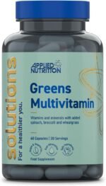 Applied Nutrition - Solutions - Greens Multivitamin - High Strength Daily Greens & Superfood Capsules - Gut Health, Immunity & Energy Support - 60 Capsules - 30 Servings - Image 2