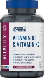 Applied Nutrition – Vitamin D3 & K2 – High Dose Formula – Best Immune Support – Best Bone & Muscle Function – Calcium Optimization & Highly Bioavailable (60 Capsules – 30 Servings) - Image 2