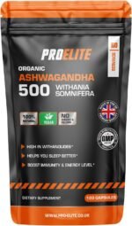 Ashwagandha 120 Capsules Vegan Ashwagandha Root Powder Capsule 10% Withanolides 500mg High Strength 10,000mg Extract 20:1 | Stress Relief, Energy, Strength & Endurance by PRO-Elite - Image 2