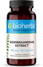 Ashwagandha 400 mg – 100 Capsules | High-Strength Root Extract for Daily Support – 1600 mg Daily Serving | by BIOHERBA - Image 2
