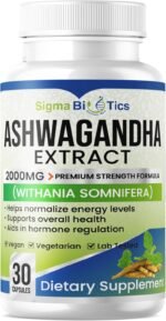 Ashwagandha Extract Capsules - Premium Strength 2000mg One a Day Formula - Supports Energy, Overall Health, and Hormone Regulation - Vegan and Gluten Free - 30 Capsules - Image 2