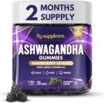 Ashwagandha Gummies High Strength 2000mg with Vitamin D2 – 2 Months Supply Ashwagandha Root Extract Supplement 1000mg per Gummy, Alternative to Capsules, Vegan, 120 ct (BlackBerry) - Image 2