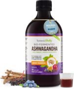 Ashwagandha KSM-66 Liquid Bio-Fermented with Turmeric, Probiotics & Digestive Enzymes for Stress, Mood & Gut Health - Natural Berry Passion Flavour - Image 2