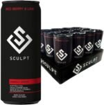 Ashwagandha Sugar Free Energy Drink Vitamins & Hydration Red Berry & Lime 12-Pack 250ml Sculpt Drinks - Image 2