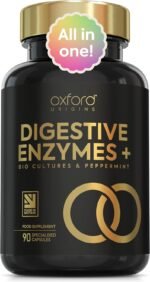 Award Winning 10-in-1 Digestive Enzyme Supplements | Made in The UK | Probiotics & Peppermint Oil for Gut Health, Bloating Relief and Belly Reduction | One Vegan Capsule per Meal | 90 Capsules - Image 2