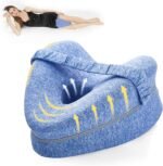 BEAUTRIP Leg Pillow | Ergonomic Side Sleeping Pillows | Memory Foam Knee Pillow with Strap for Side Sleeper | Leg Support Cushion with Removable and Washable Cover - Image 2