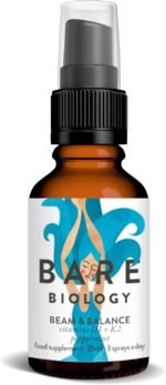 Bare Biology Beam & Balance Vitamin d3 k2 Peppermint Vegan Spray. Maximum Strength: Vitamin d3 4000 iu, with k2 Vitamin Supplements MK-7. Daily Support for Immunity, Bones, Teeth and Muscles. - Image 2