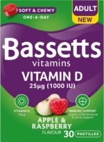 Bassetts Vitamins Adult Vitamin D Apple and Raspberry Flavour 30 Gummy Pastilles - Image 2