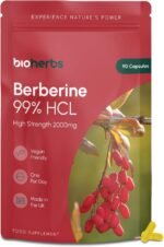 Berberine HCL Supplement High Strength - 2000mg 99% HCL by BioHerbs | 90 One-Per-Day Capsules (3-Month Supply) - Image 2
