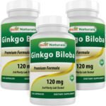 Best Naturals, Ginkgo Biloba Extract - Double Strength Ginkgo Biloba, 120mg, 120 Capsules (120 Count (Pack of 3)) - Image 2