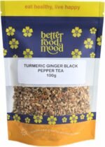 Better Food Mood Turmeric Ginger Black Pepper Loose Leaf Tea 100g | May Aid Digestion & Boost Immunity | Superfoods - No Caffeine | Rich in Antioxidants - Image 2