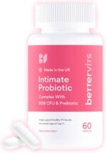 Bettervits Intimate Probiotics for Women & Bacterial Vaginosis Care | Vaginal Probiotics for Intimate Flora with Ashwagandha, Vitamin C, D3 Complex - Supports Gut Health & PH Balance - 60 Capsules - Image 2