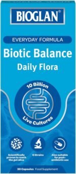 Bioglan Biotic Balance Daily Flora | 10 Billion | CFU | 6 Strains | Live Cultures | 30 Capsules - Image 2