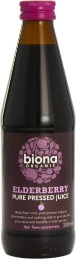 Biona Organic Elderberry Superjuice 330 ml (Pack of 6) - Image 2