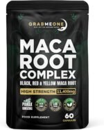 Black Maca Root Complex Capsules - Black Maca, Red Maca & Yellow Maca Root Powder - 11,000mg High Strength, Non GMO Ingredients and 100% Vegan - with Panax Ginseng, Ashwagandha (60) - Image 2