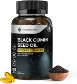 Black Seed Oil Capsule 1000mg, Cold Pressed 20mg Thymoquinone, High Strength Black Cumin Seed Oil for Blood Sugar and Cholesterol - Natural Anti-Inflammatory Antioxidant (4 Month Supply)–120 Softgels - Image 2