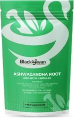 Black Swan Ashwagandha Root Extract Capsules - 1000mg Mood Sleep Aid Focus Clarity Adaptogen Natural Supplement - 30 Caps 1 Month Supply - Image 2