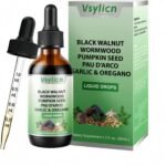 Black Walnut Wormwood Parasite Cleanse, Wormwood Black Walnut Clove Drops, Digestion Aid & Boosts Energy, Pumpkin Seed Extracts, Support Gut & Digestion Balance, Improve Energy - Image 2