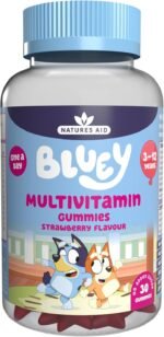 Bluey Kids Multivitamin Gummies - 14 Essential Vitamins & Minerals to Support Growing Bodies, Immunity & Tiredness - Strawberry, No Added Sugar, Vegan, Gluten Free - 30 Gummys for Children Ages 3-12 - Image 2