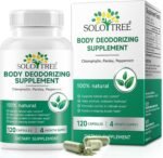 Body Deodorizing Supplement 120 Capsules, Internal Deodorant Chlorophyll Capsules, Natural Odor Control Chlorophyll Pills for Gut Health, Skin Health, Detox & Digestion Support - Image 2