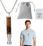 Breathing Necklace,Tiger Eye Stone Breathing Necklace with Resistance,Stress Relief Necklaces,Stress Meditation Tool for Anxiety Relief & Stress Management,for Men/Women - Image 2