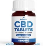 CBD Tablets 1500mg: High Strength Cannabidiol Capsules for Pain Relief, Stress & Anxiety - Vegan, Gluten-Free CBD Capsules, CBD Edibles - CBD Anxiety & Pain - Made from Cannabidiol - Image 2