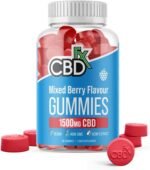 CBDfx 1500mg High Strength Mixed Berry CBD Gummies, 25mg per Gummy, Natural Sleep and Anxiety Support, Vegan Gummies No THC (60x Bottle) - Image 2