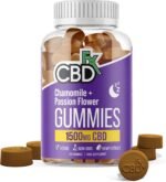 CBDfx 1500mg High Strength Vegan Sleep CBD Gummies, 10mg Each of Chamomile, Passionflower and Lemon Balm /25mg CBD per Gummy 60x Bottle (30 Days) - Image 2