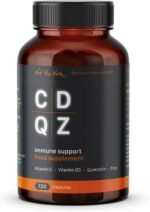 CDQZ - Quercetin, Zinc, Vitamin C, Vitamin D3 - Immune Support - 120 Capsules - Plastic-Free compostable Plant-Based Packaging - Pack of 1 - Image 2