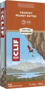 CLIF Bar Energy Bars/Nutritional Protein Bar, Source of Plant Based Protein, Crunchy Peanut Butter, 12 x 68g - Image 2