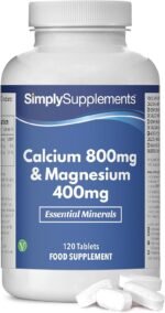 Calcium & Magnesium Tablets | Supports Bone Health, Muscle Function & Reduces Tiredness | Vegan & Vegetarian Friendly | 180 Tablets = 6 Months' Supply | GMP Certified & Made in UK - Image 2