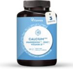 Calcium with Magnesium, Zinc & Vitamin D - 90 Tablets for 3 Months - Bone, Muscle & Immune Support - Energy & Metabolism Boost - Gluten & Lactose Free - High Strength Supplement - Vitavea - Image 2