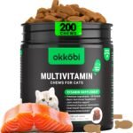 Cat Vitamins for Indoor & Outdoor Pets - 200 Chews - Healthy Cat Treats - Immune, Joint Support, Skin & Digestion - Multivitamin with Omega 3s, Glucosamine & Probiotics - Image 2