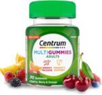 Centrum MultiGummies, Gummy Multivitamins for Adults with Cherry, Berry & Orange Natural Fruit Flavouring, Includes essential vitamins D, B12 & C, 30 ct - Image 2