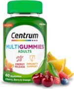 Centrum MultiGummies, Gummy Multivitamins for Adults with Cherry, Berry & Orange Natural Fruit Flavouring, Includes essential vitamins D, B12 & C, 60 ct - Image 2