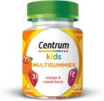 Centrum Multivitamins Orange and Mixed Berry Gummies, for Kids Immunity Support, Natural Fruit Flavour, Includes Key Vitamin C and D, 30 Chewable Multigummies - Image 2